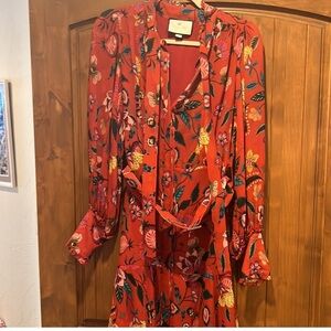 Alexis Floral Red Dress